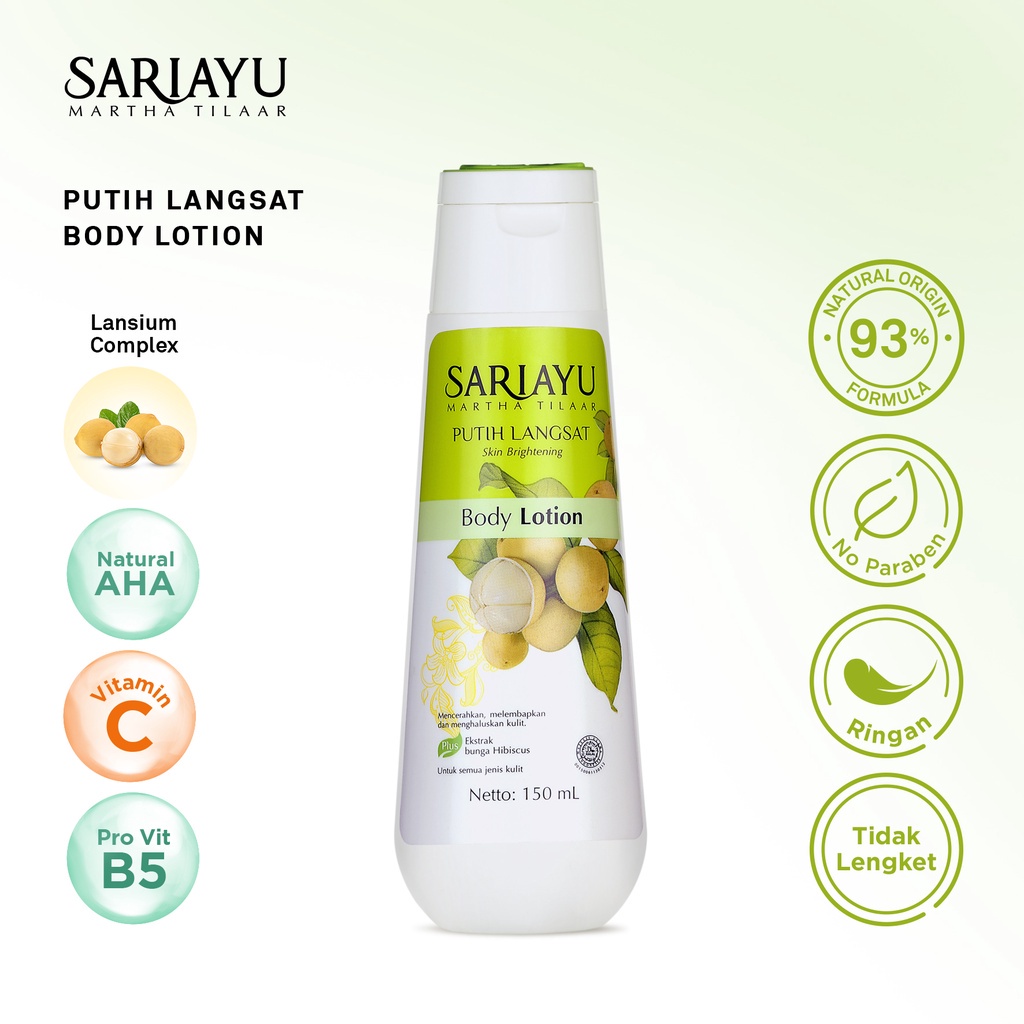 Sariayu Putih Langsat Body Lotion New 150mL