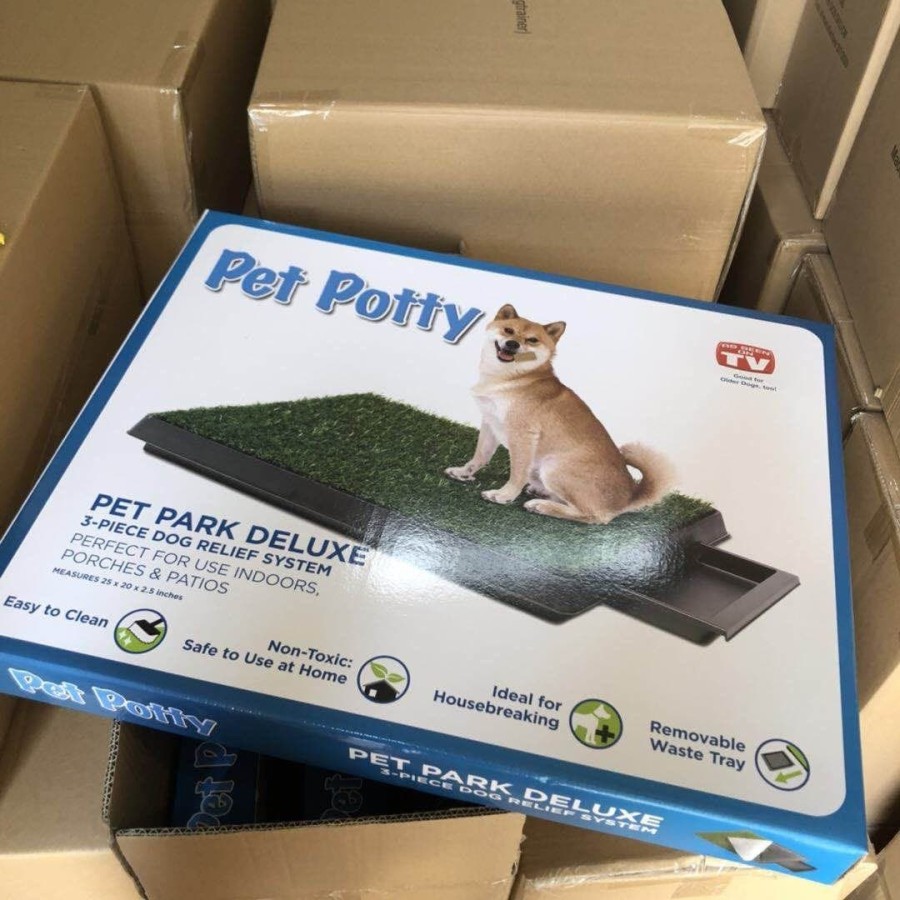 Ukuran Terbesar Pet potty pet park deluxe dog training potty pad