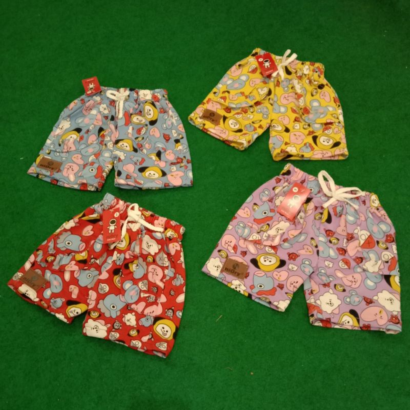 Fahmi - Celana Pendek BT21 BTS Anak Perempuan Usia 1-4/5thn