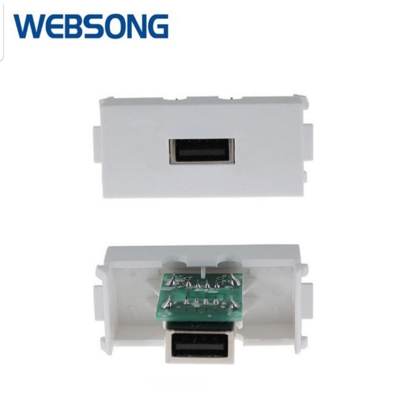 Wall Socket Stop Kontak Module USB Websong