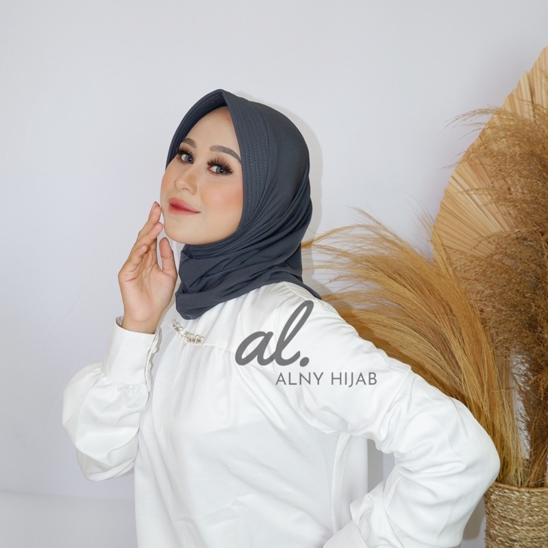 Alny Hijab - Jilbab Sport /Jilbab Lycra Instan Jokowi / Bergo Sport-2