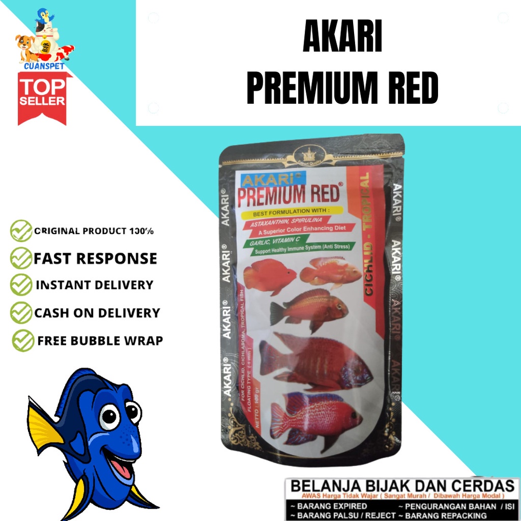 promo termurah Akari Premium RED BLOOD PARROT red parot louhan chiclid channa gabus oscar arwana ast