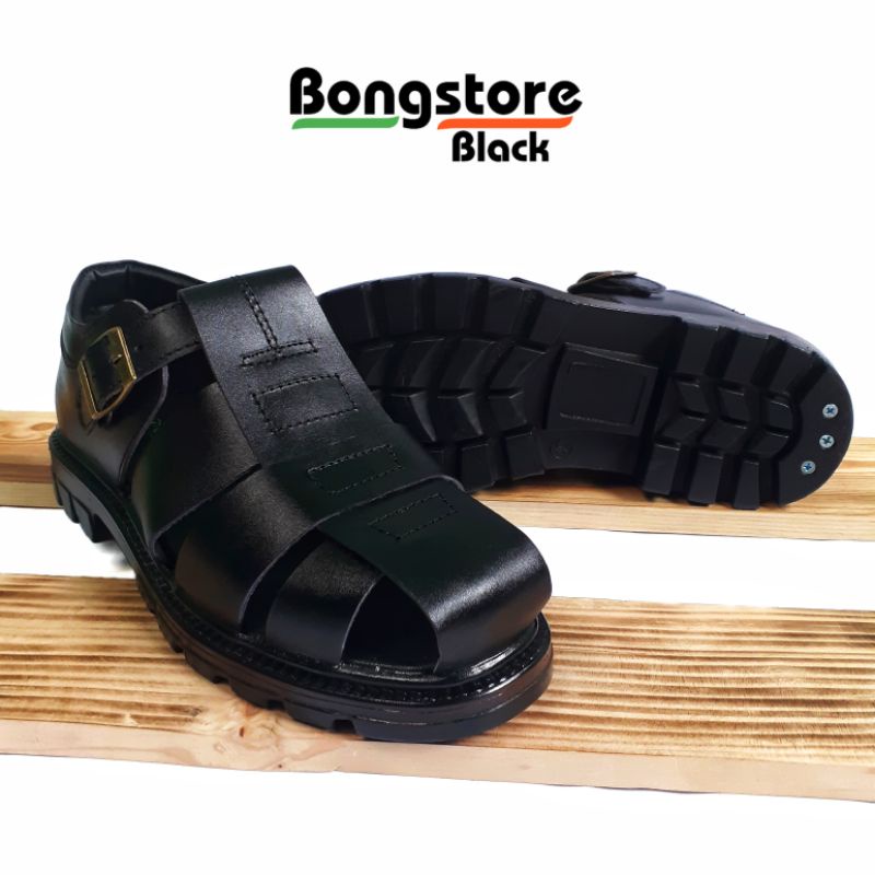 sepatu sandal pria kulit asli berkualitas premium sandal sepatu pria brongsong kulit asli terlaris