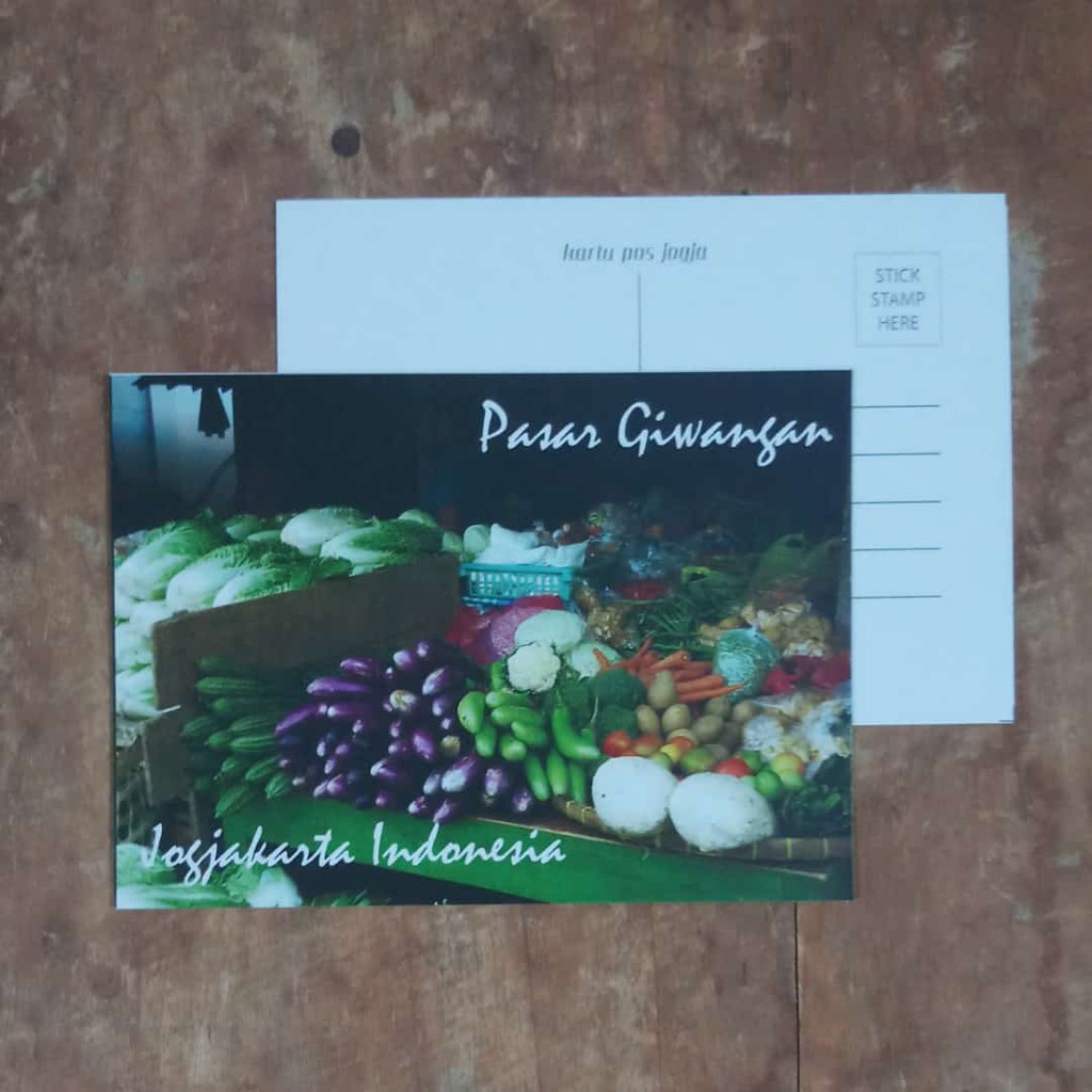 

KARTU POS JOGJA - POSTCARD - PASAR GIWANGAN