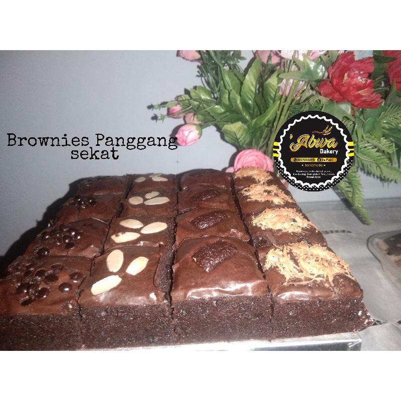 

Brownies Panggang sekat tebal