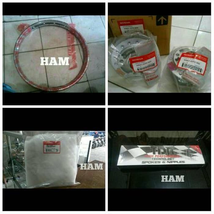 velg 140 17 + tromol supra x 125 + piringan cakram + jari2 tdr #HAM