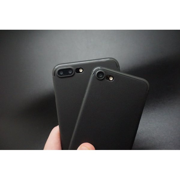Order Langsung ULTRATHIN CASE SOLID BLACK FULL COVER CASE IPHONE 7 CASING IPHONE 7 PLUS Berkualitas