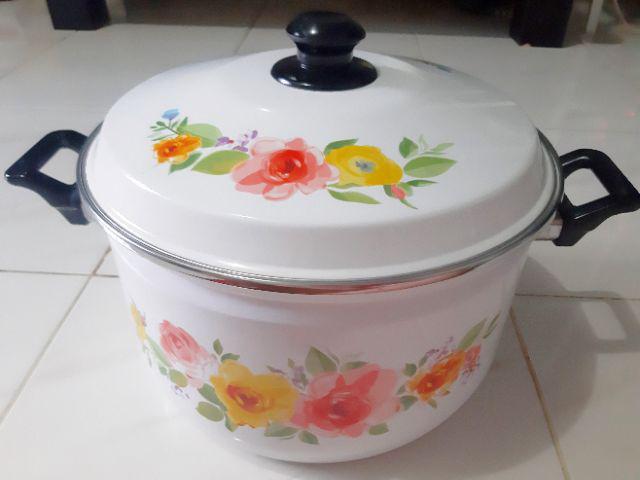 Ideal Panci Oriental Stockpot Enamel Besar Jadul Higenis (cocok Tuk Kanker)