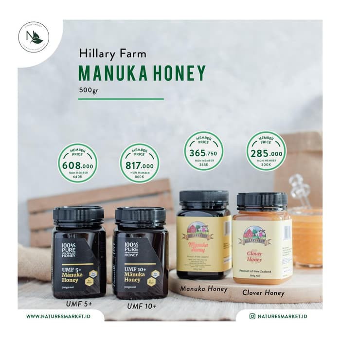 

HILLARY FARM MANUKA HONEY 500GR - MMD1401