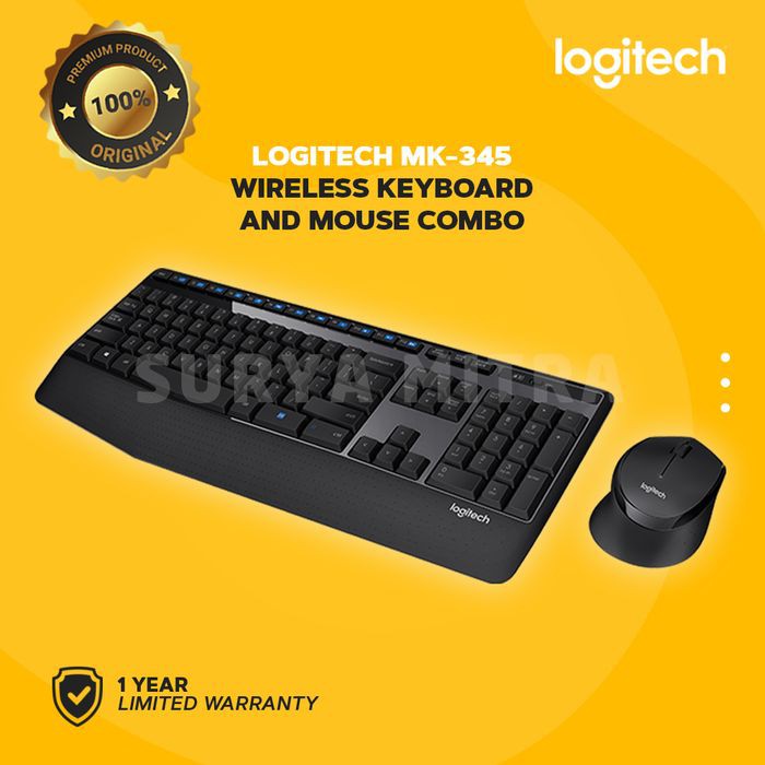 Keyboard Mouse Wireless Logitech MK345 / MK 345