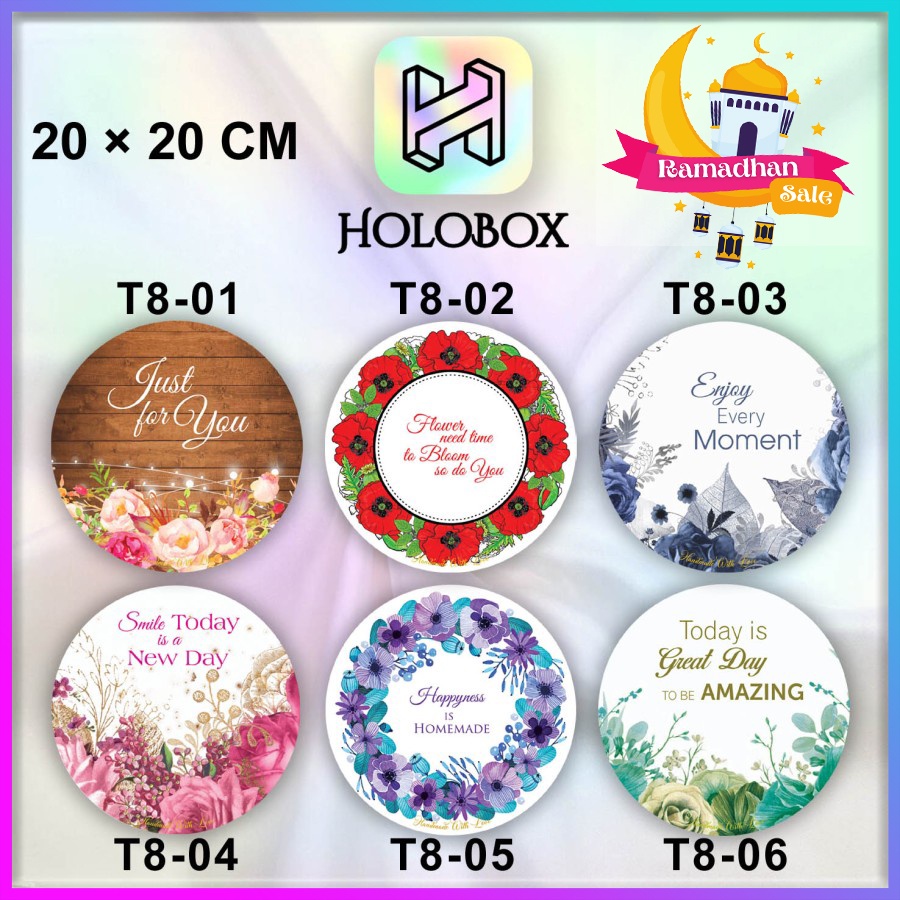 

Tatakan Kue / Cake / Board / Alas / Kue / Tray / Aksesoris / Kue / Bulat / 20X20 / T8