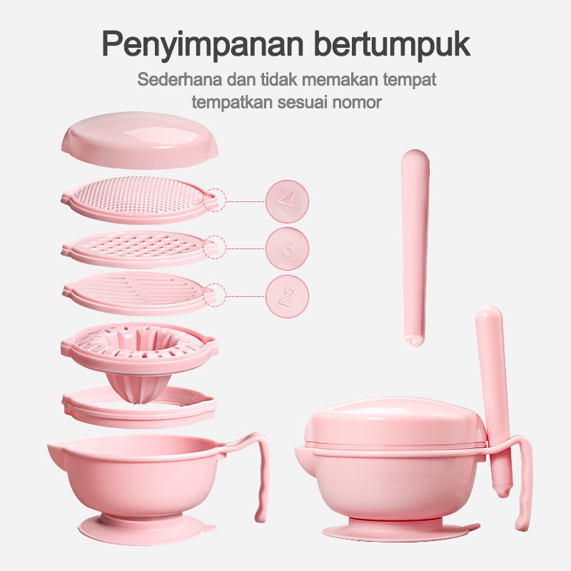 Baby food maker MPASI Set 10  in mangkuk gerinda (B168)