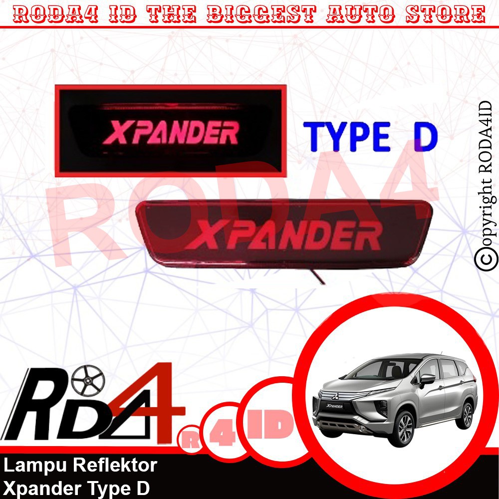 Lampu Reflektor Bumper Tengah Belakang XPANDER Type D