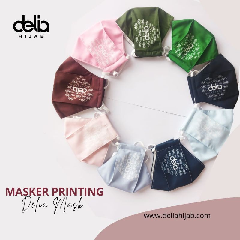 MASKER PRINTING TERNYAMAN BY DELIA HIJAB