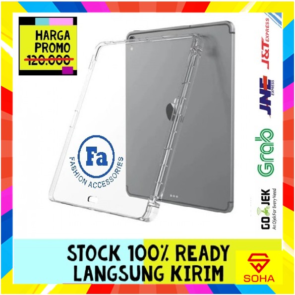 SBT-003 Silikon Pen Bening Ipad Pro 12.9 Inch 2018 Ada Tempat Pen / Stylus Tablet Back Cover