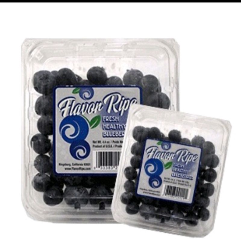 

Blueberies California USA Flavor Ripe Asli dan Fres125gr /pack