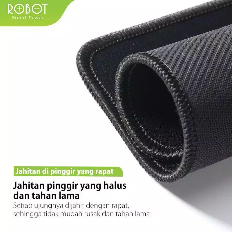 Mousepad Anti Slip Mouse Pad RP01 Gaming Polos Hitam Murah Rubber Original - Garansi Resmi 1 Tahun