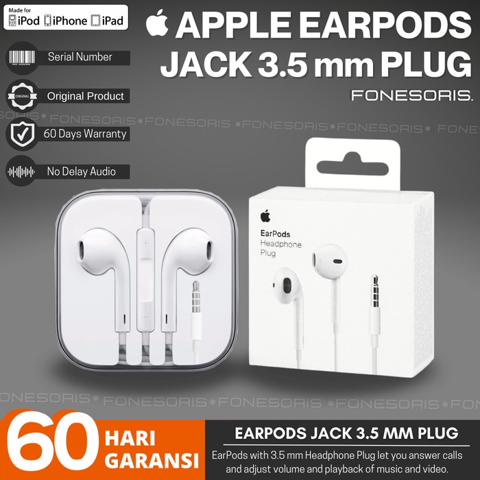 Earpods Jack iPhone Handsfree Headset Earphone Original