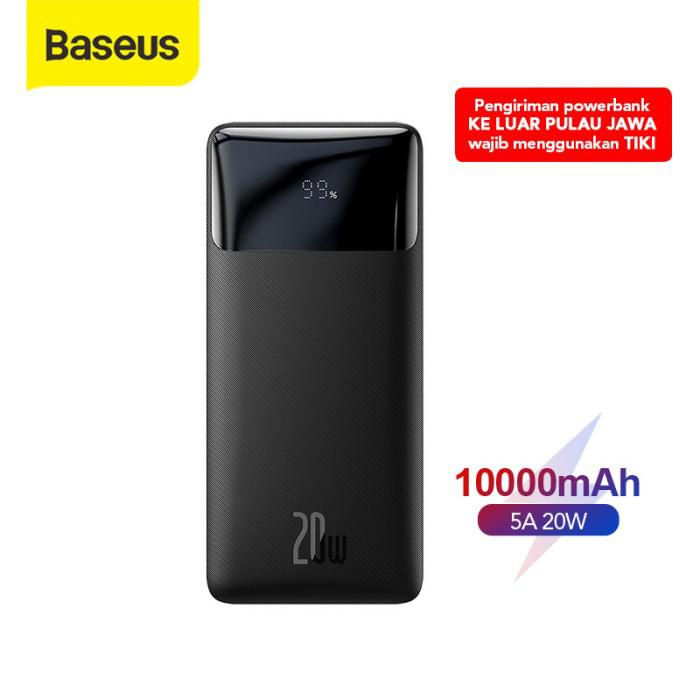 Baseus Powerbank Bipow V2 10.000 mAh 20W - Digital Display 3.0 Type C PD