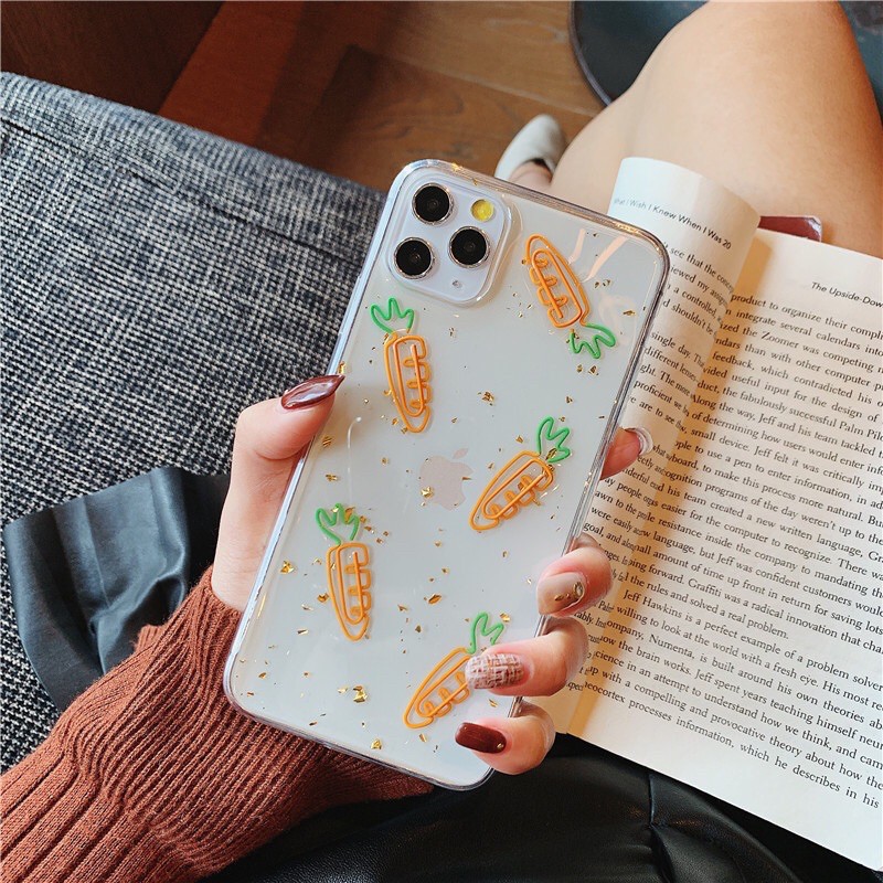 Carrot Case iPhone Oppo Vivo Xiaomi Samsung Realme C12 C15 C11 C3 A53 A21s Reno 5 4 6 7 M21 M31 S21