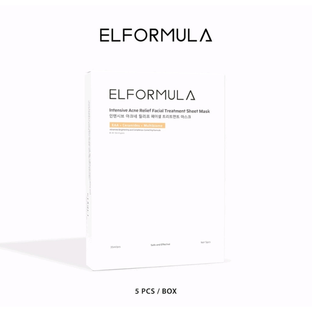 ELFORMULA INTENSIVE ACNE RELIEF FACIAL TREATMENT MASK | ACNE SHEETMASK