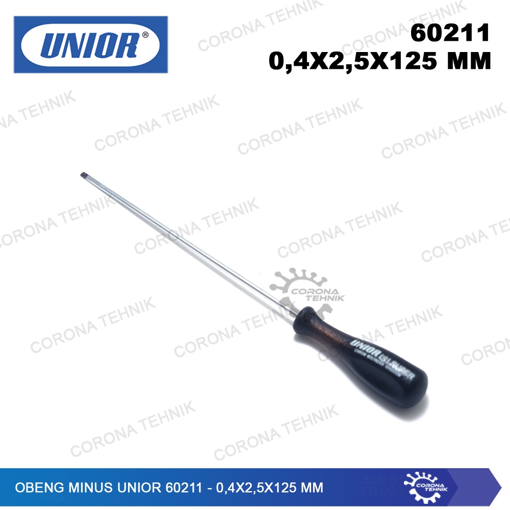 UNIOR 60211 - Sale - Obeng Minus - 0,4x2,5x125 mm