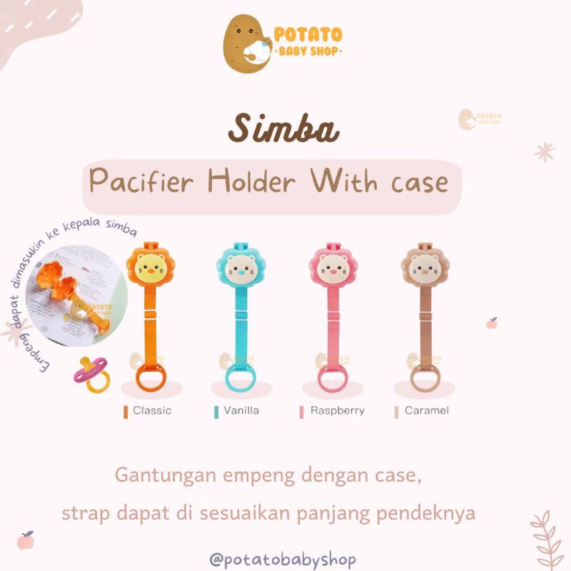 Simba DustProof Pacifier With Holder - Gantungan Empeng