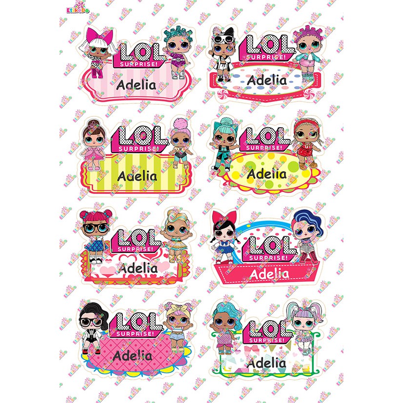 

LABEL NAMA LOL 32 STIKER - ANTI AIR/ROBEK/LUNTUR -1 Nama LO12XL1