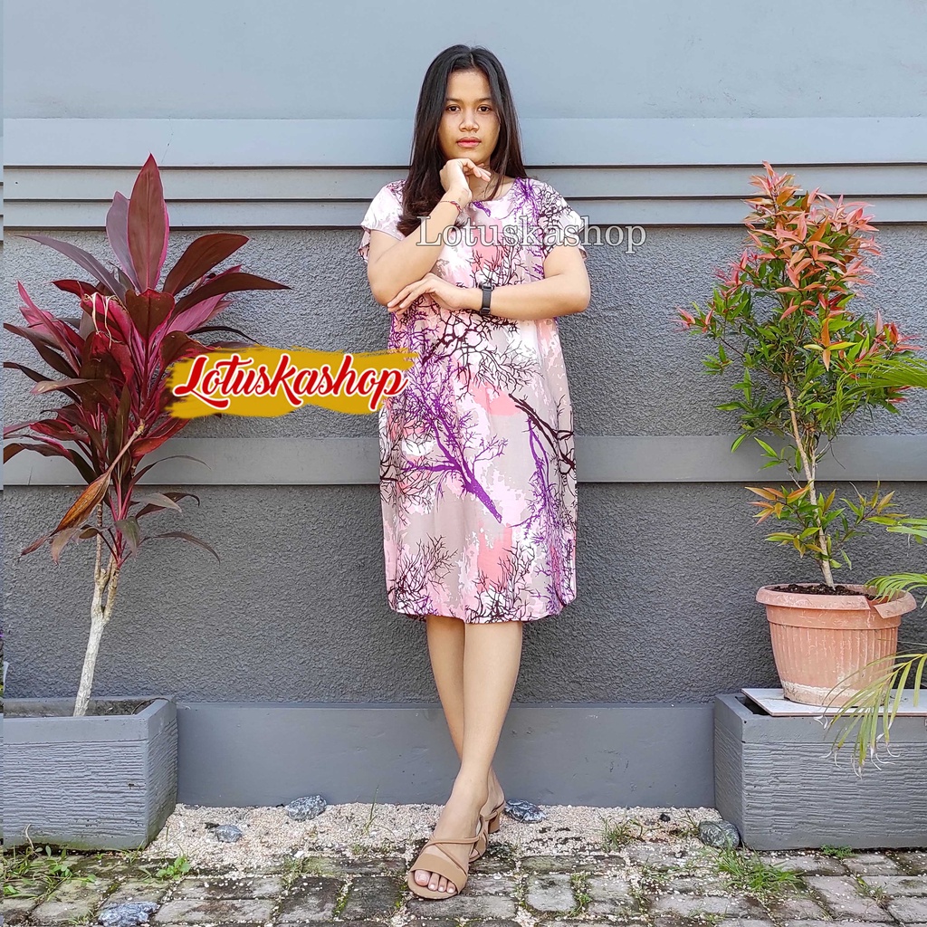 Daster Bali Arnium-Akar Peach
