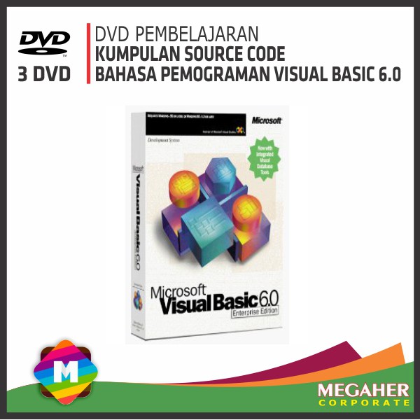 DVD Pembelajaran Kumpulan Source Code VISUAL BASIC 6 (VB net, Visual Basic)