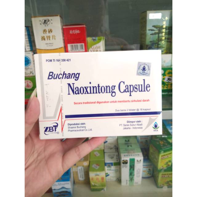 Buchang Naoxintong Capsule ORIGINAL / Obat Jantung, Obat Stroke, Obat Otak