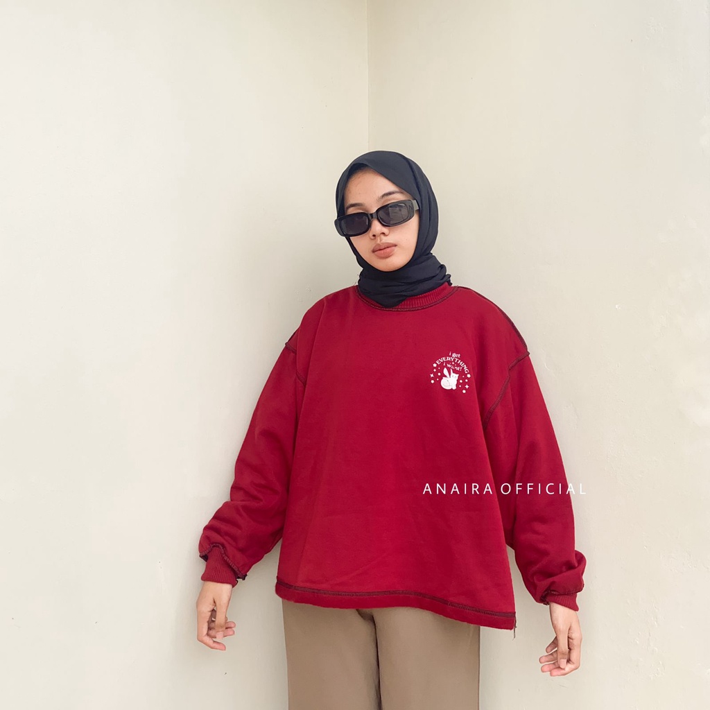 EVERYTHING SWEATER CREWNECK WANITA ANAIRAOFFICIAL