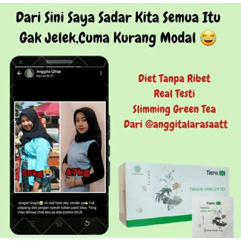 

Slimming green tea pelangsing badan alami