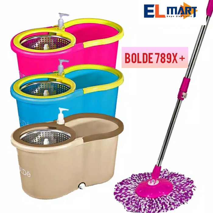 Spin Super Mop BOLDe M 789x + Alat pel stainless tanpa roda M789x+ - 789X+ Pembersih lantai ori