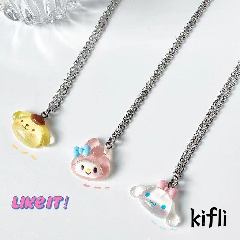 Kalung Liontin Kartun Cinnamoroll Untuk Aksesoris Pelajar