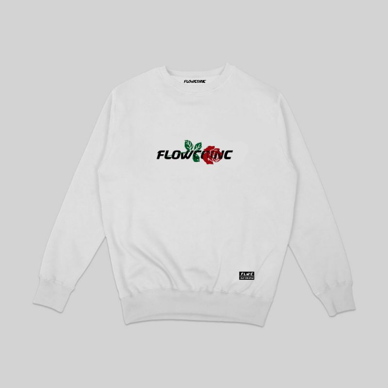 Crewneck Flowcoinc Flower White || Sweatshirt