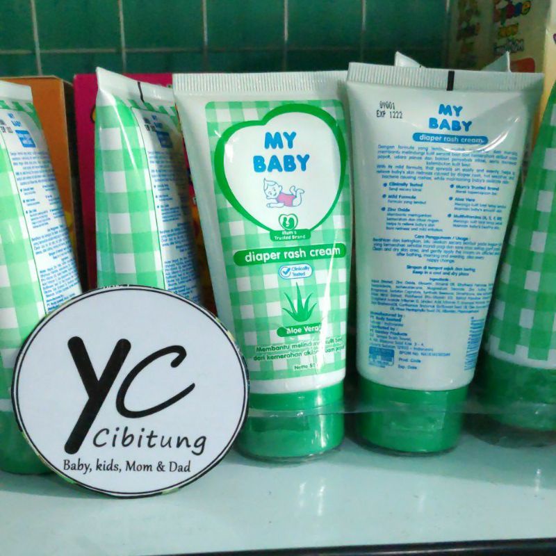 My baby Cream Zinc 50 g Diaper rash kream krim With Ruam popok aloe vera mom kemerahan iritasi ringan bayi anak kids mybaby