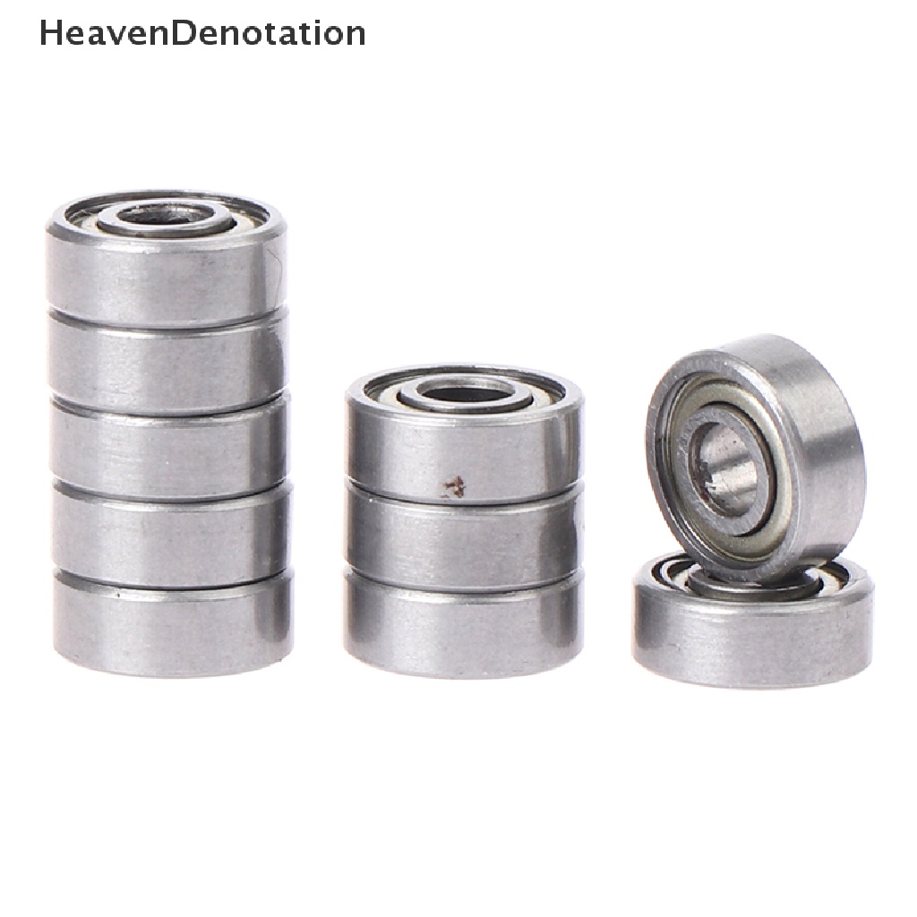 (Heavendenotation) 10pcs Bearing Deep Groove Bentuk Bulat Bahan Carbon Steel 695zz