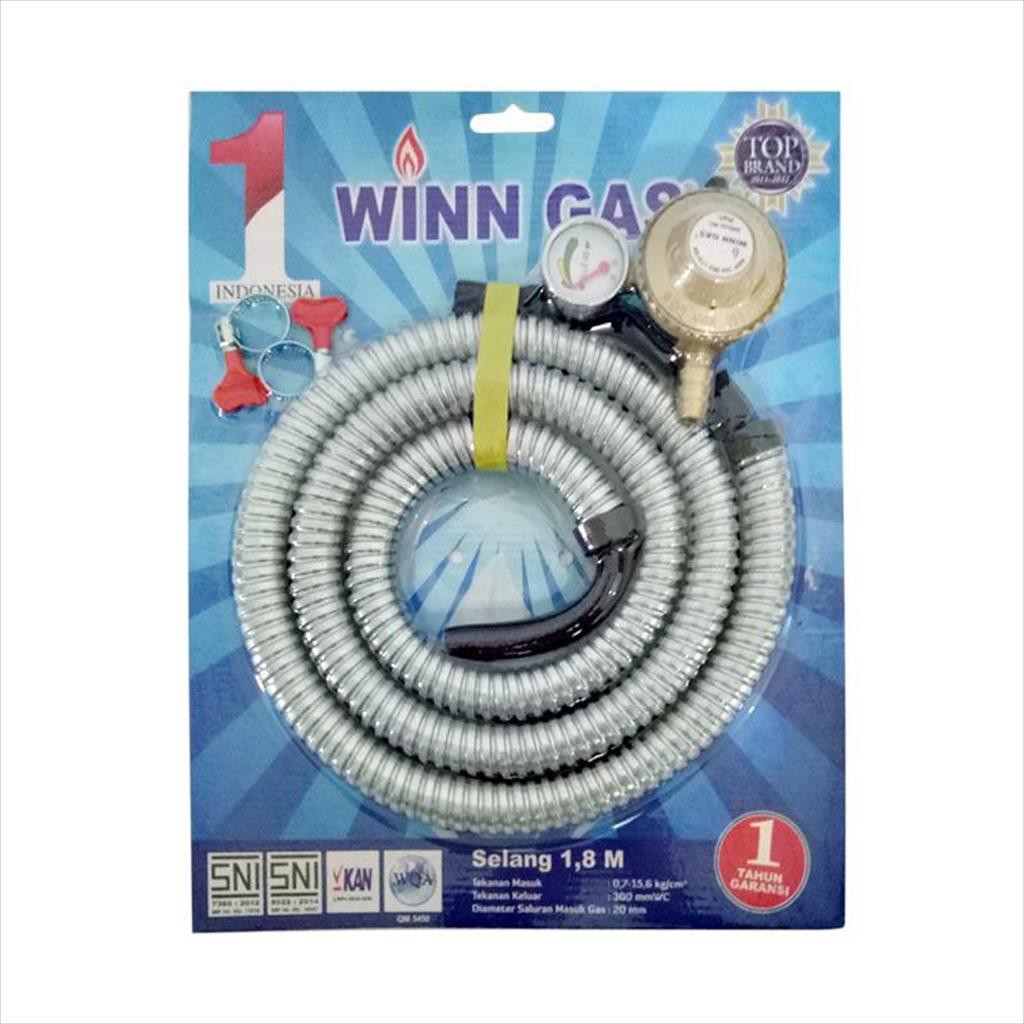 Regulator Dan Selang Gas Winn Gas W68 / W 68 [sni / Regulator Selang Gas] (garansi Resmi)