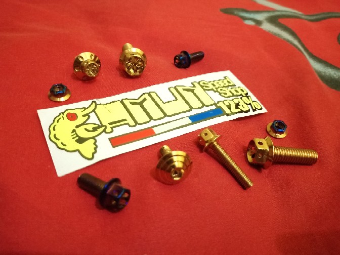 Baut Probolt Gold Flower 5x25 Drat 8 Panjang 2,5cm