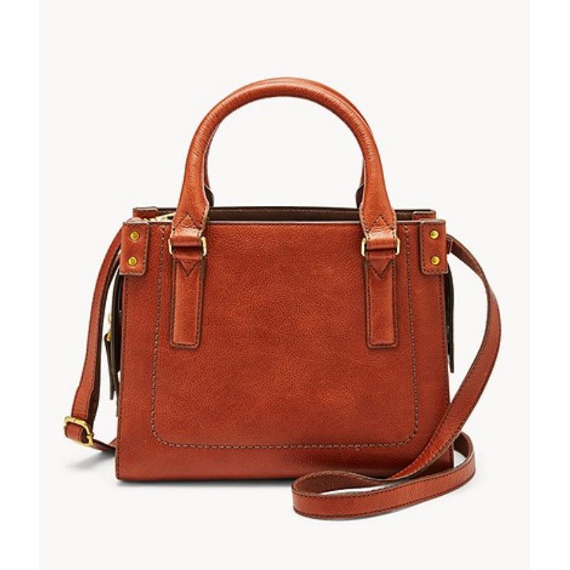 Fossil Claire Mini Satchel Bag Brown