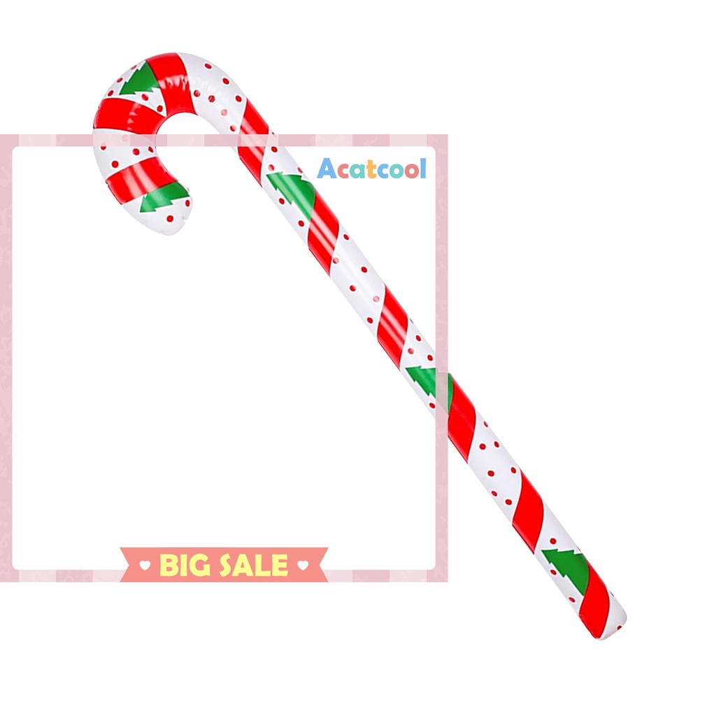 Inflatable Candy Canes PVC Candy Canes Balloons Costume Party Fancy Prop