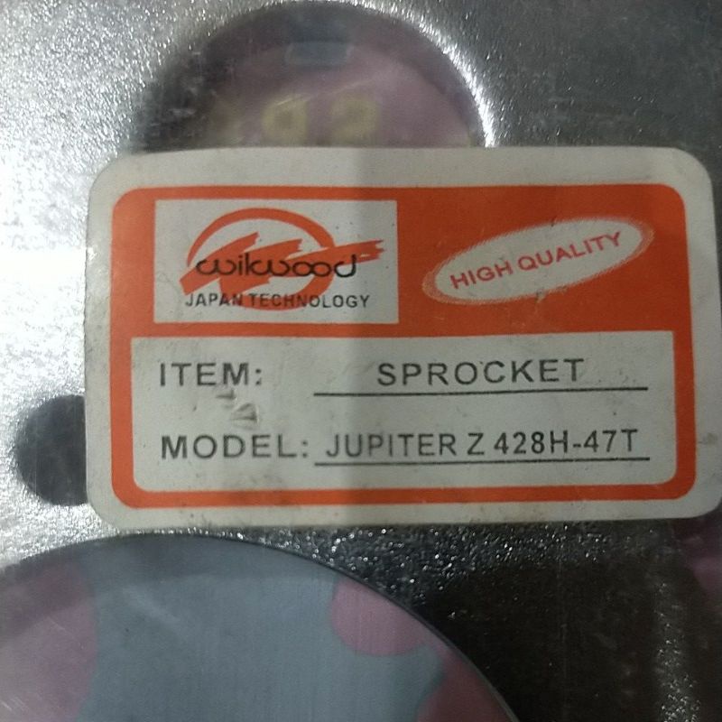 SSS RXZ GER 428 GEAR BELAKANG PNP RXZ RX KING JUPITER VEGA CRIPTON FIZR RX SPECIAL Z125 TIARA ALFA mx135-WILWOOD 428 x 47