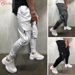  Celana  Panjang Jogger  Harem Skinny Casual dengan Resleting  