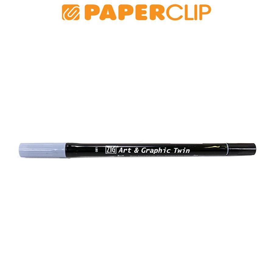 

PEN BRUSH ZIG KURETAKE TUT-80 ART & GRAPHIC TWIN 081 DAWN GRAY
