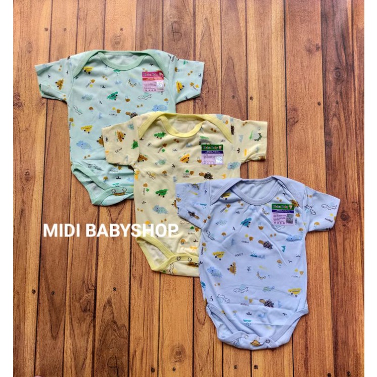 Jumper bayi pendek motif animal lucu SNI