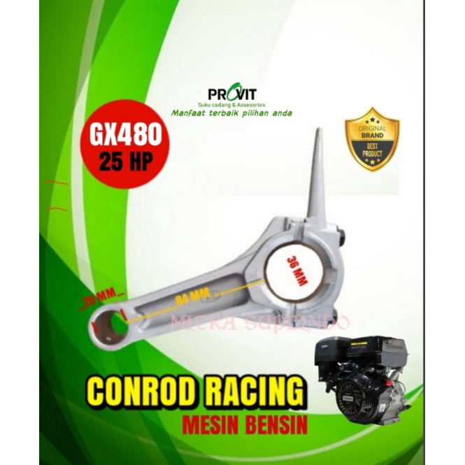 GX480 Conrod-Seher model racing mesin bensin 25 HP
