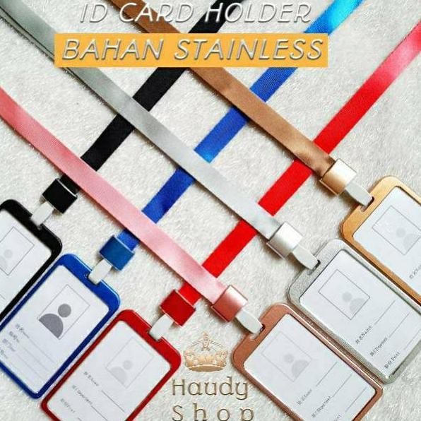ID CARD HOLDER / ID CARD STAINLESS / NAME TAG / GANTUNGAN NAMA (KODE 4886)