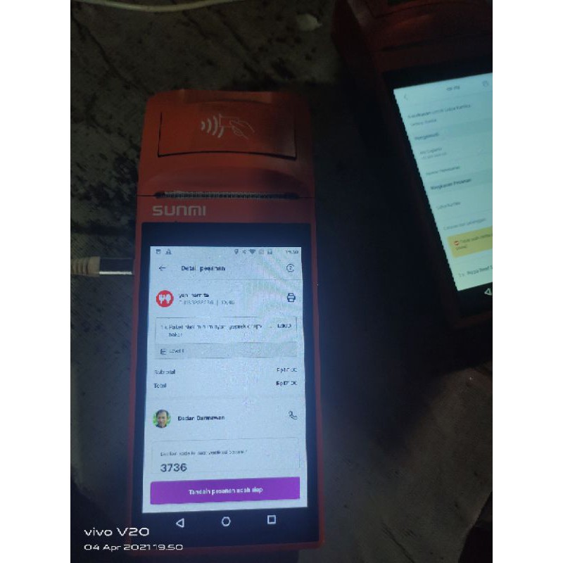 mesin kasir sunmi bekas tanpa dus