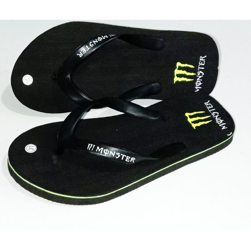 Sandal Jepit Anak Laki black monster